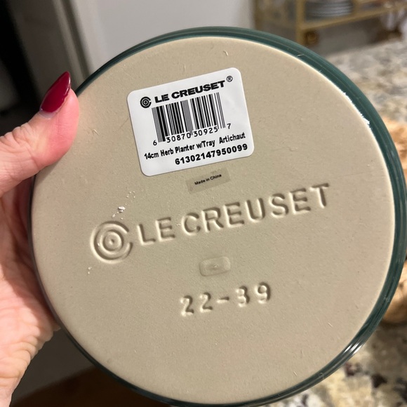 le creuset 14cm herb planter artichaut - Picture 3 of 5